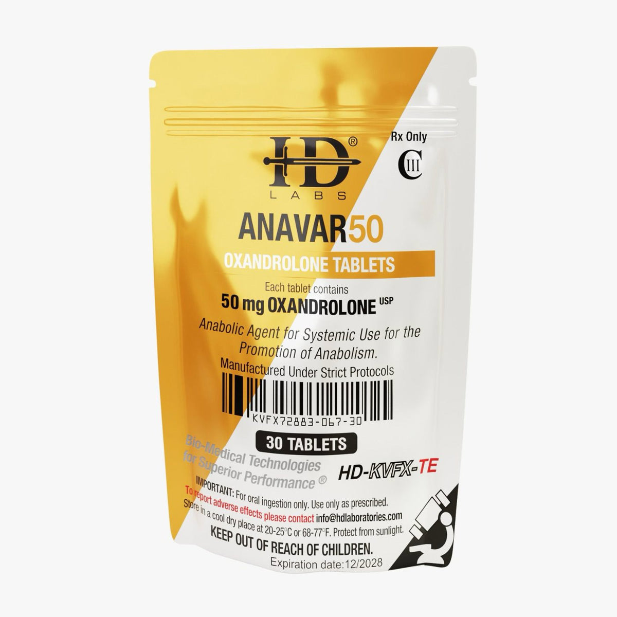 HD Labs Anavar 50mg