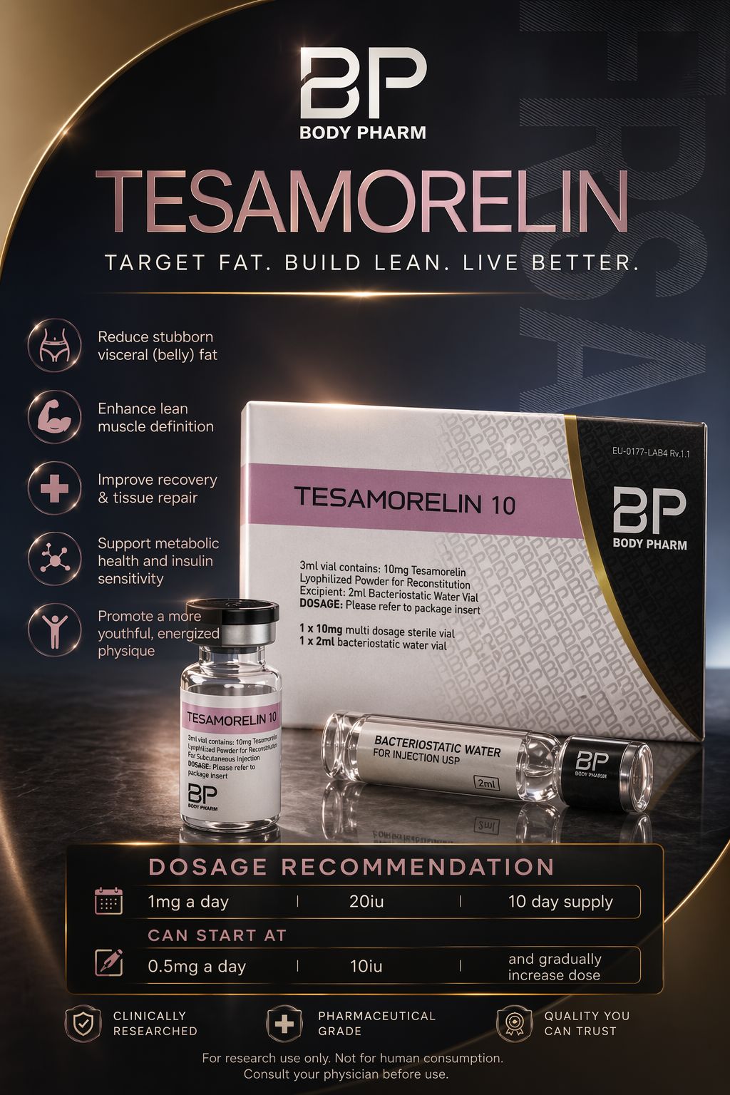 BodyPharma Tesamorelin 10Mg