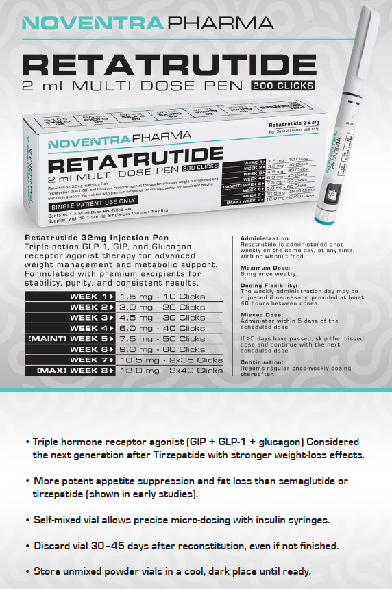 Noventra Pharma Retatrutide 32 mg