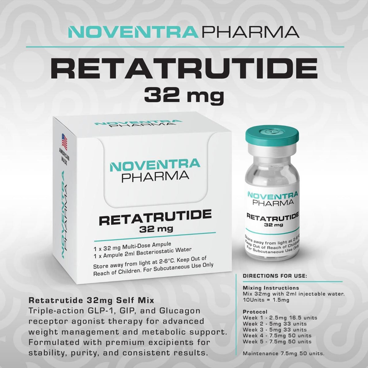 Noventra Retatrutide Self Mix 32mg