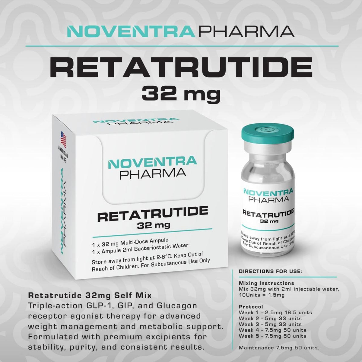 Noventra Retatrutide Self Mix 32mg