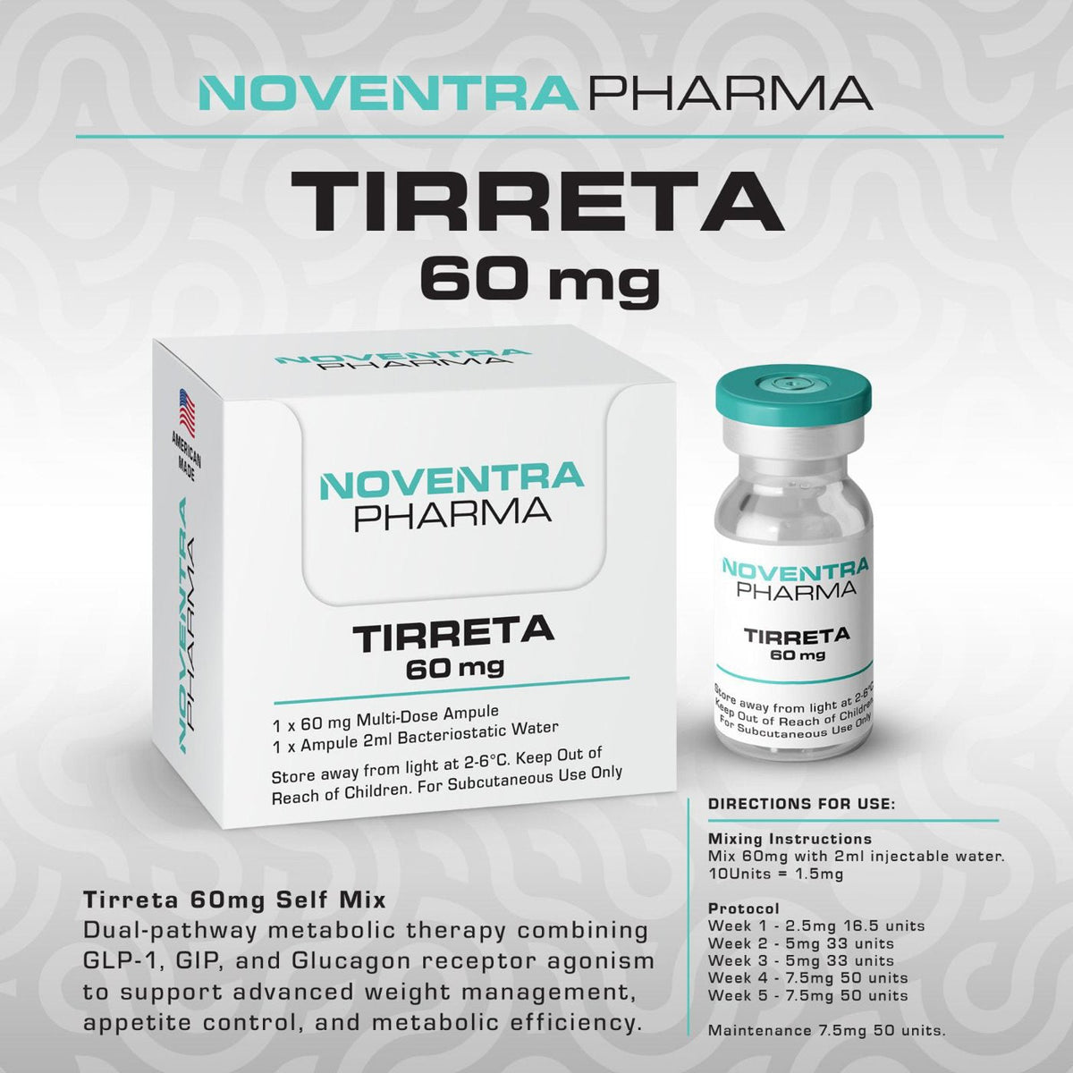 Noventra Tirreta 60mg Vial