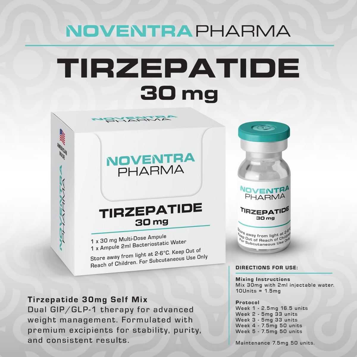 Noventra Tirzepatide Self Mix