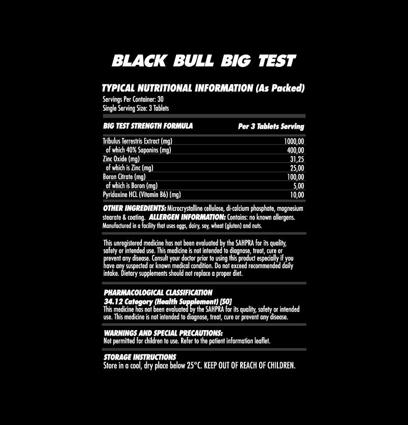 Black Bull BIG TEST - 90 Capsules