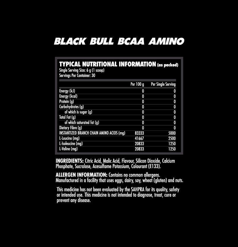 Black Bull BCAA AMINOS 200g