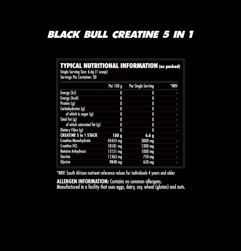 Black Bull CREATINE 5 in 1