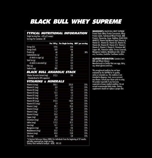 Black Bull Whey Supreme 908g