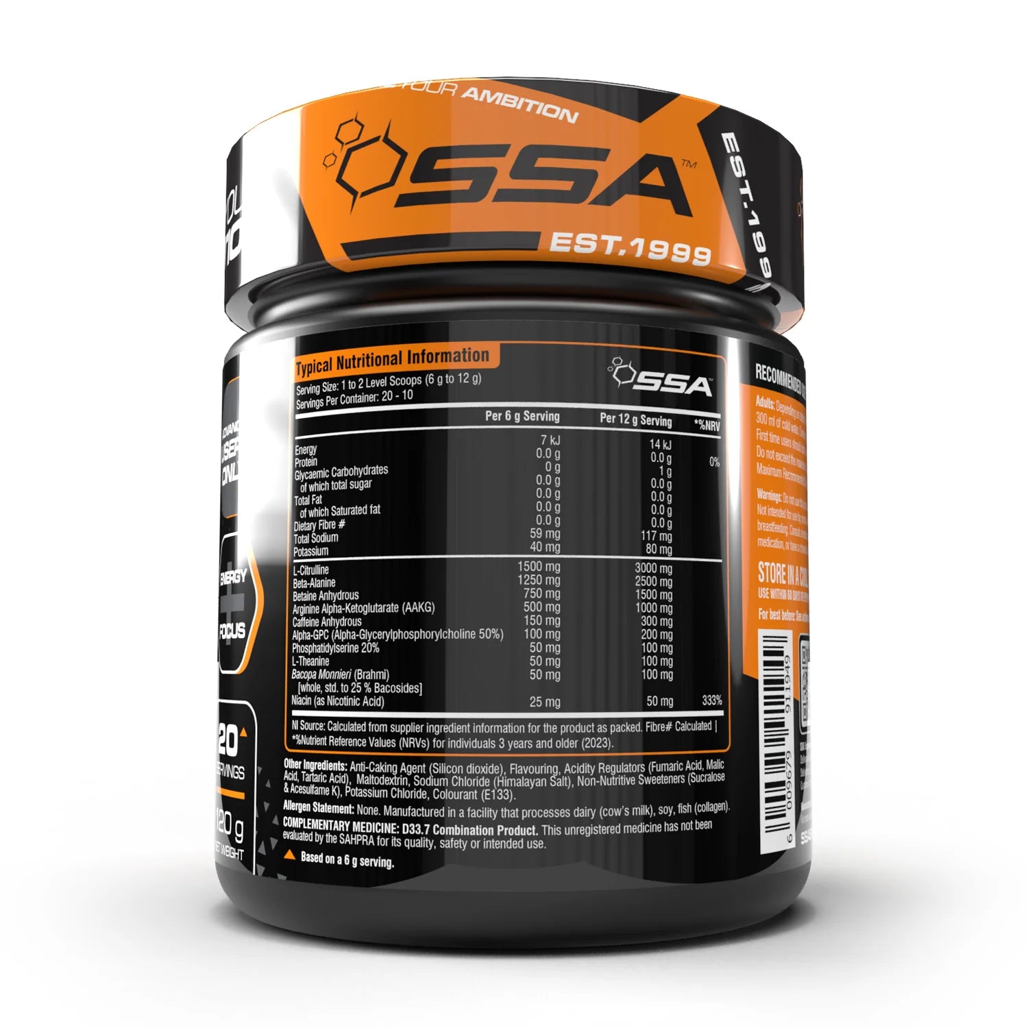 Hellfire Black Pre Workout 240g