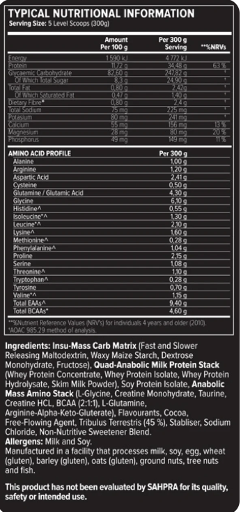 Ultra Anabolic Mass – Evolve Nutrition