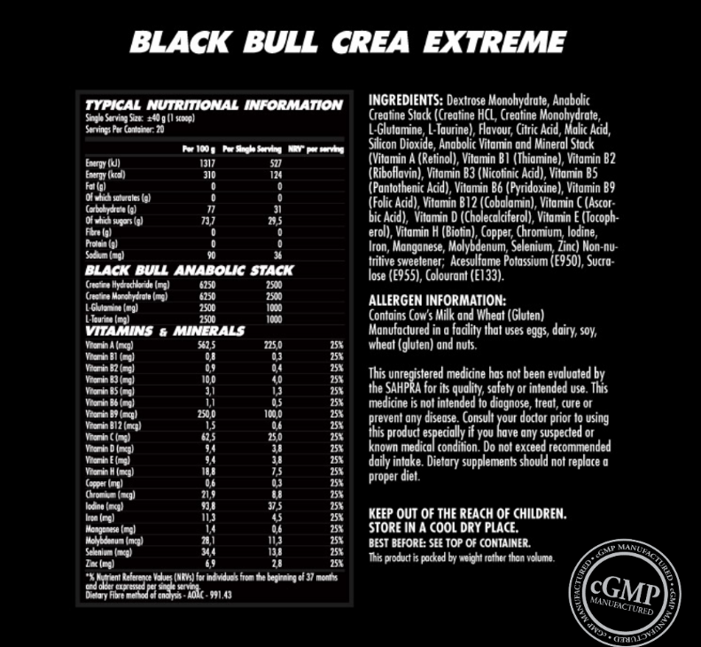 Black Bull CREA Extreme 800g