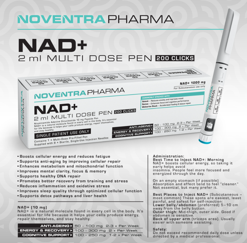 Noventra Pharma NAD+ 1000mg Pen