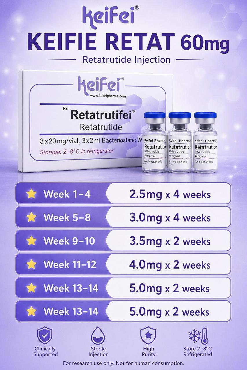 Keifei Retatrutide 3x Vials Self Mix