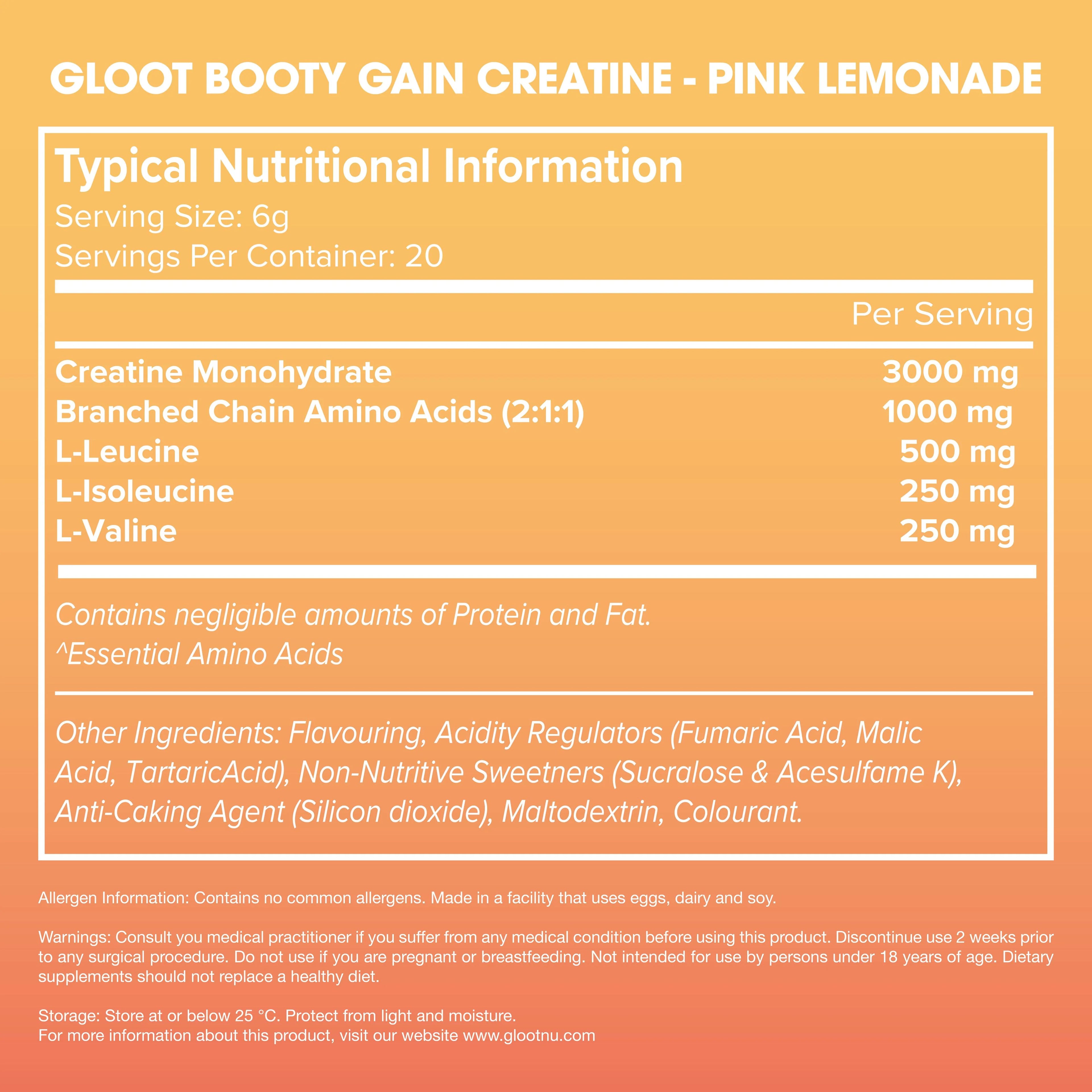 Booty Gain Creatine